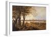 Luebeck as Seen from the East, from the Direction of Marli, C. 1840-Carl Rottmann-Framed Giclee Print