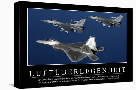 Luftherrschaft: Motivationsposter Mit Inspirierendem Zitat-null-Stretched Canvas