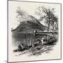 Lugano and Monte Salvatore, the Italian Lakes, Italy, 19th Century-null-Mounted Giclee Print