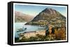 Lugano and Monte San Salvatore, Switzerland, 20th Century-null-Framed Stretched Canvas