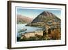 Lugano and Monte San Salvatore, Switzerland, 20th Century-null-Framed Giclee Print