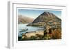 Lugano and Monte San Salvatore, Switzerland, 20th Century-null-Framed Giclee Print