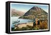 Lugano and Monte San Salvatore, Switzerland, 20th Century-null-Framed Stretched Canvas