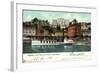 Lugano Kanton Tessin, Hotel Bristol,Dampfer Generoso-null-Framed Giclee Print