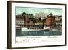 Lugano Kanton Tessin, Hotel Bristol,Dampfer Generoso-null-Framed Giclee Print