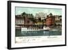 Lugano Kanton Tessin, Hotel Bristol,Dampfer Generoso-null-Framed Giclee Print