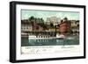 Lugano Kanton Tessin, Hotel Bristol,Dampfer Generoso-null-Framed Giclee Print