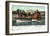 Lugano Kanton Tessin, Hotel Bristol,Dampfer Generoso-null-Framed Premium Giclee Print