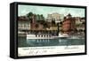 Lugano Kanton Tessin, Hotel Bristol,Dampfer Generoso-null-Framed Stretched Canvas