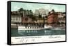 Lugano Kanton Tessin, Hotel Bristol,Dampfer Generoso-null-Framed Stretched Canvas