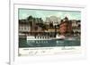 Lugano Kanton Tessin, Hotel Bristol,Dampfer Generoso-null-Framed Giclee Print