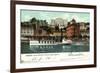 Lugano Kanton Tessin, Hotel Bristol,Dampfer Generoso-null-Framed Giclee Print