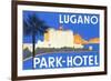 Lugano Park Hotel-Found Image Press-Framed Giclee Print