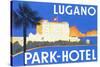 Lugano Park Hotel-Found Image Press-Stretched Canvas