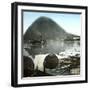 Lugano (Switzerland), Paddle Wheel Steamboat on the Lake and Pleasure Boats in the Port-Leon, Levy et Fils-Framed Photographic Print