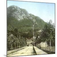 Lugano (Switzerland), the Funicular Station of Mount San Salvatore, Circa 1890-Leon, Levy et Fils-Mounted Photographic Print