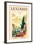 Lugano-Ernest Linzell-Framed Art Print