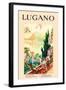 Lugano-Ernest Linzell-Framed Art Print