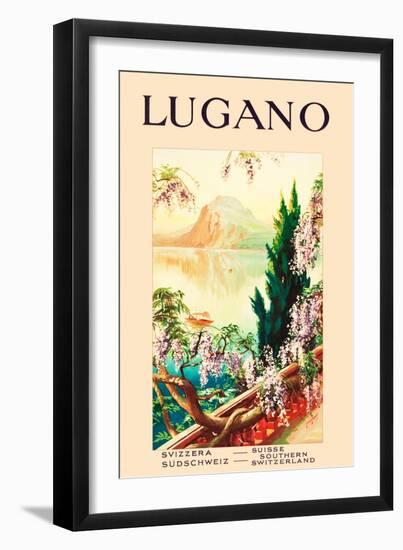 Lugano-Ernest Linzell-Framed Art Print