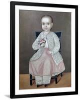 Lugarda Hernandez as Girl, 19th Century, Painting by Unknown Artist-null-Framed Premium Giclee Print