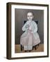 Lugarda Hernandez as Girl, 19th Century, Painting by Unknown Artist-null-Framed Giclee Print