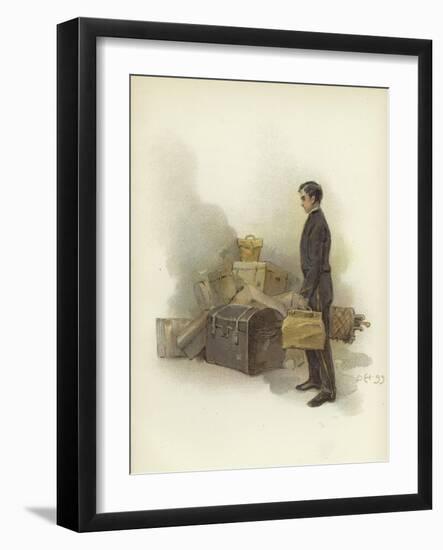 Luggage Boy at Claridge's Hotel, London-Dudley Hardy-Framed Giclee Print