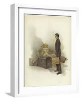 Luggage Boy at Claridge's Hotel, London-Dudley Hardy-Framed Giclee Print