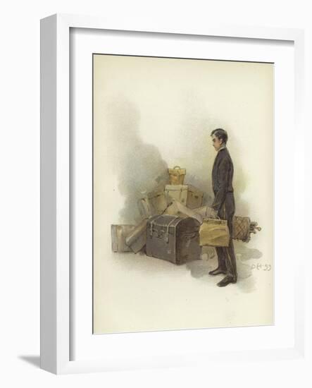 Luggage Boy at Claridge's Hotel, London-Dudley Hardy-Framed Giclee Print