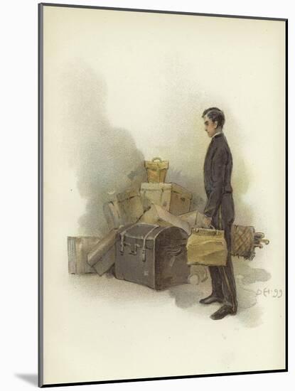 Luggage Boy at Claridge's Hotel, London-Dudley Hardy-Mounted Giclee Print