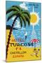 Luggage Label Advertising the Spanish Hotel Turcosa, Printed C.1962-null-Mounted Giclee Print