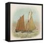 Lugger of Penzance, Cornwall-null-Framed Stretched Canvas