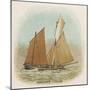 Lugger of Penzance, Cornwall-null-Mounted Art Print