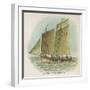 Lugger Used by the Fishermen of La Rochelle-null-Framed Art Print