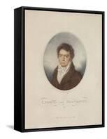 Lugwig Van Beethoven (1770-1827) Engraved by Blasius Hofel (1792-1863) 1814-Louis Rene Letronne-Framed Stretched Canvas