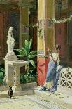 In a Courtyard in Pompeii-Luigi Bazzani-Giclee Print