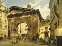 Portico of Octavia in Rome, 1869-Luigi Bazzani-Giclee Print