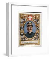 Luigi Cadorna, Stamp-null-Framed Art Print