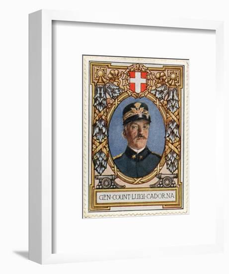 Luigi Cadorna, Stamp-null-Framed Art Print