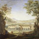 View of Roman Baths-Luigi Catani-Laminated Giclee Print