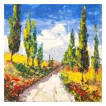 Strada toscana-Luigi Florio-Stretched Canvas