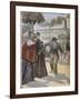 Luigi Luccheni Assassinates Empress Elizabeth, Austria-null-Framed Giclee Print