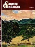 "Country Landscape," Country Gentleman Cover, August 1, 1946-Luigi Lucioni-Mounted Giclee Print