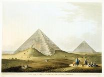 Pyramids at Giza, Egypt, 4th Dynasty, Old Kingdom, 26th Century BC-Luigi Mayer-Giclee Print