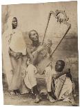 Three Abyssinians in Traditional Dress, c.1880-90-Luigi Naretti-Photographic Print