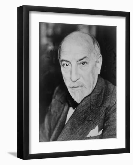 Luigi Pirandello Italian Playwright and Novelist, Won the 1934 Nobel Prize for Literature. 1934-null-Framed Photo