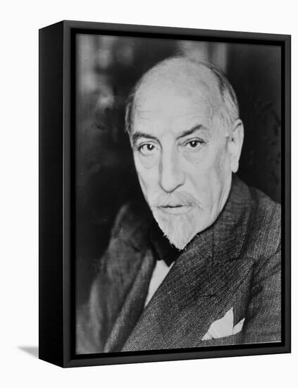 Luigi Pirandello Italian Playwright and Novelist, Won the 1934 Nobel Prize for Literature. 1934-null-Framed Stretched Canvas