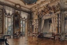 A Bedroom in the Tzar's Palace at Tsarskoe-Selo, St. Petersburg, 1870-Luigi Premazzi-Giclee Print