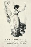 Portrait of French Balloonist Sophie Blanchard During Her Flight in Milan, Italy, 1811-Luigi Rados-Framed Giclee Print