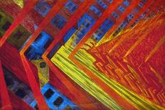 The Dynamism of an Automobile, 1911 (Oil on Canvas)-Luigi Russolo-Framed Stretched Canvas