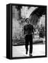 Luigi Tenco Walking Along the River-null-Framed Stretched Canvas